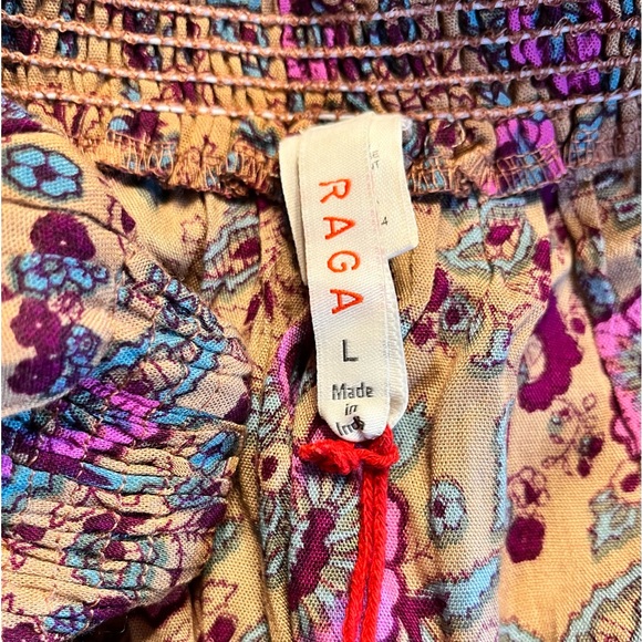 Anthropologie - Rags / Floral Boho Off Shoulder Bell Sleeve Jumpsuit NWT - Picture 7 of 15